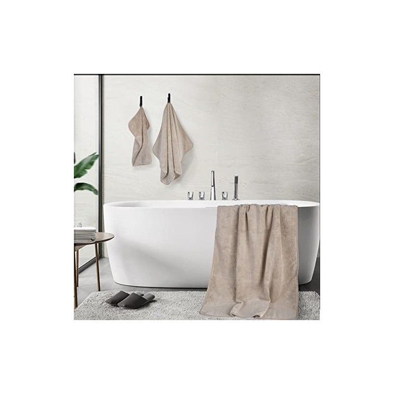 Polyte Set de 6 Toallas de Baño Microfibra Secado Rápido