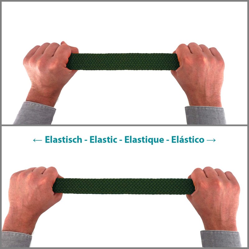 Fabric Belt Stretch Braided and Elastic Belt for Men and