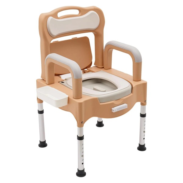 Height Adjustable Bath Seat Bedside Commode Toilet Chair Heavy Duty