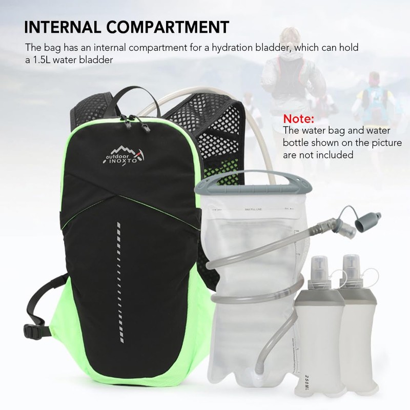 SOUUXIU Hydration Vest Backpack Lightweight Breathable Running Backpack 1.5L Water