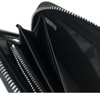 COACH Signature Zip Long Wallet, Strap Included, Coated Canvas, Black