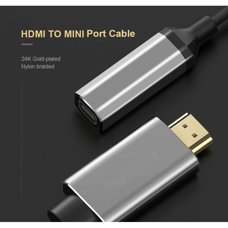 Elecbee HDMI to Mini for Display Port Converter Adapter Cable