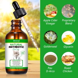 Beyxdu 60ml Cat Antibiotics for Infections Cats 60ml, brown