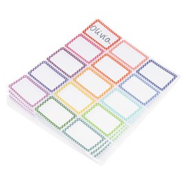 PATIKIL Name Tag Stickers, 405 Pcs Hi My Name is Stickers Removable Labels for Clothes Daycare Classroom Office Meeting, Mixed Colors Dot