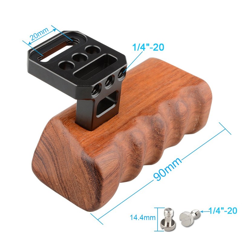 CAMVATE Wood Handle Grip (Right Hand) Lightweight and Convenient Accessory