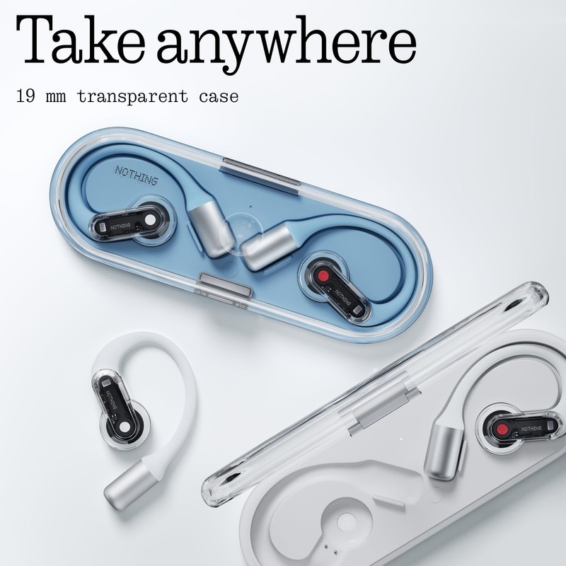 Nothing Ear (Open) Open Ear Headphones, Ultra-Light with Adjustable Earhooks,