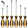 6-Piece Magnetic Screwdrivers Set, 3 Phillips and 3 Slotted Tips