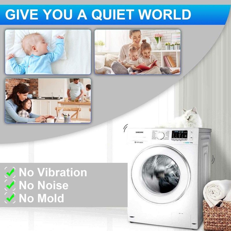 4pcs Anti Vibration Pads for Washing Machine,Shock and Noise Cancelling