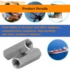 10pcs M12-1.75 x 38mm Long Rod Nut Hex Coupling Nuts,