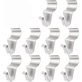 Vinyl Siding Hooks (10 Pack), Heavy Duty Stainless Steel Low Profile No Hole Hanger - Number of Items: 10
