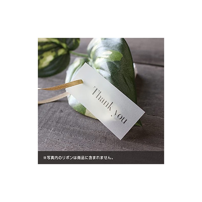 BAY LETTERPRESS Thank You Tags, 100 Pieces, Tracing Paper, Wrapping,