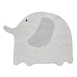 LIULA Alfombra de elefante de corte de felpa suave para habitación de niños, alfombra antideslizante del alfabeto, alfombra de recámara de guardería, alfombra de sala de juegos, alfombra lavable para el aula ABC para niños pequeños, 31.5 x 39.4 pulgadas