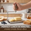 Cheese Slicer Board with Wire, Stainless Steel Cheese Cutter with