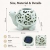 Solar Turtle Garden Statue with LED Light for Outdoor Décor
