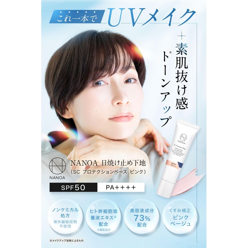 NANOA Dermatologist Hot Hot Sunscreen Makeup Base Pink Tone Up
