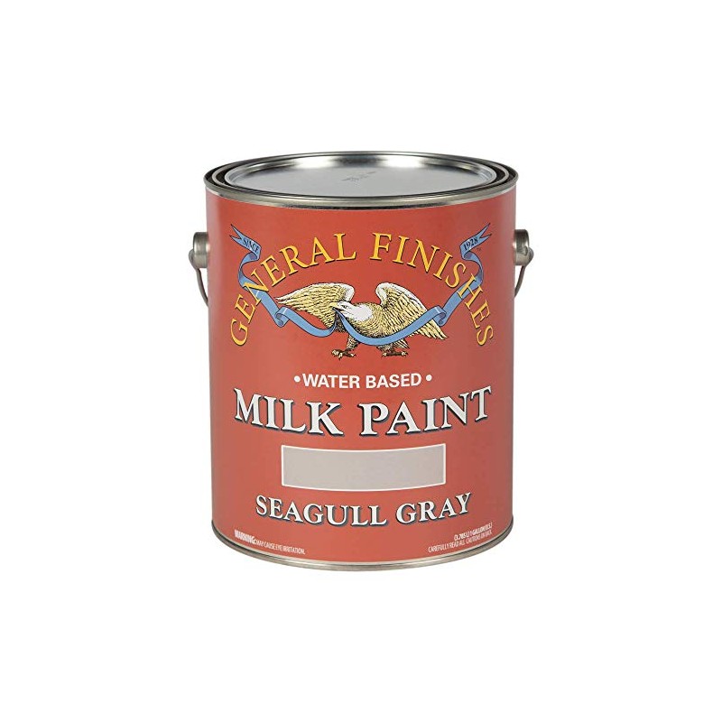 General Finishes Water Based Milk Paint, 1 Gallon, Seagull Gray