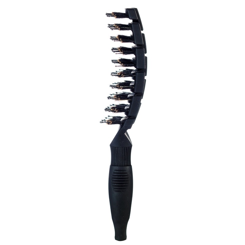THE FLEX BRUSH XL BOAR/ NYLON MIX (Black)