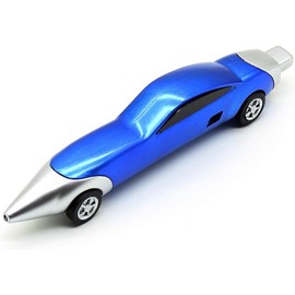 Dark Blue Sports Car Pens Race Car Pens for Plastic Cars Shape,Fun Pen Cool Ink Pen for Daily Writing Office School Penss and Refills（13cm）