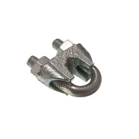 WIRE ROPE CLAMP U BOLT CABLE GRIP 8MM 5/16 INCH ZINC PLATED STEEL (pack of 2)