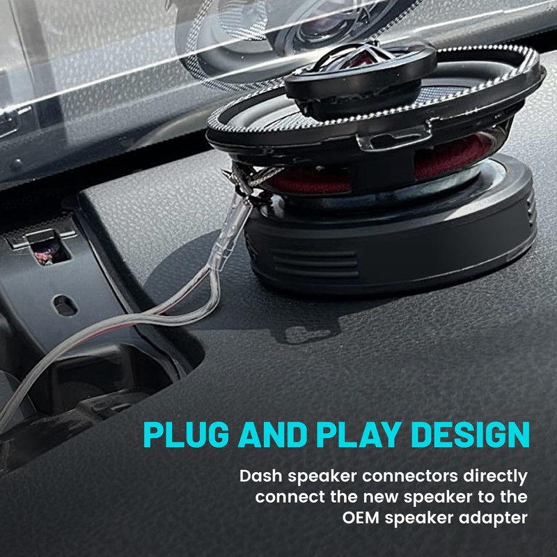NuIth Dash Speaker Harness Connector fit for 2012-2020 Toyota Corolla/Camry/RAV4/Sienna/Highlander,
