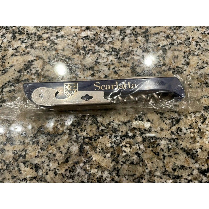 Farm Blue Corkscrew Doubled Hinged Waiters Wine Key Bottle Opener