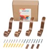 Plywood Wall Hooks Set of 4 Wood Coat Hooks Hanging