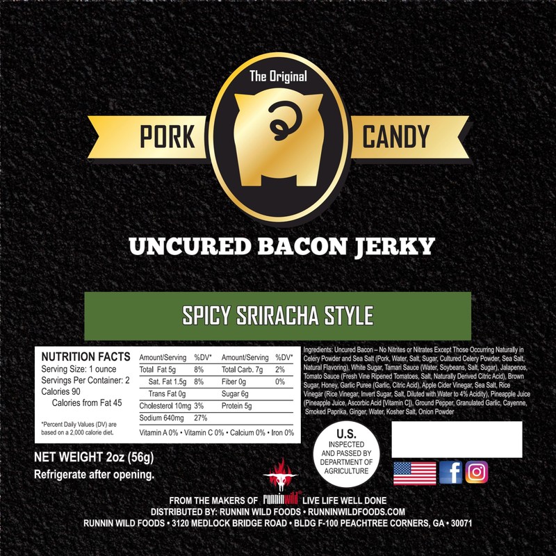 Spicy Sriracha Bacon Jerky – Bold & Fiery Snack Made