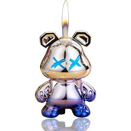 DAXXIN - Encendedor de bonitos accesorios, compactos y portátiles, llaveros geniales suaves y llamas, regalos únicos para hombres y mujeres, velas de cumpleaños (sin gas) (morado)