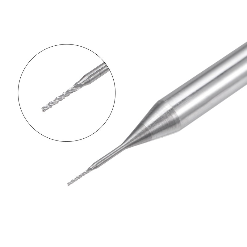 sourcing map 10Pcs 0.3mm Carbide End Mill Engraving Milling Cutter