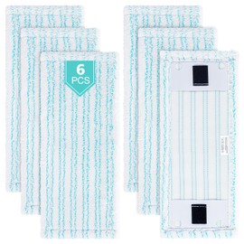 6 Pack Replacement Mop Covers for Leifheit Clean Twist M Ergo Micro Duo/Power CLEAN M, for All Floors, Efficient Absorbent Microfibre Floor Mop Replacement Cover Stains Quick Removal