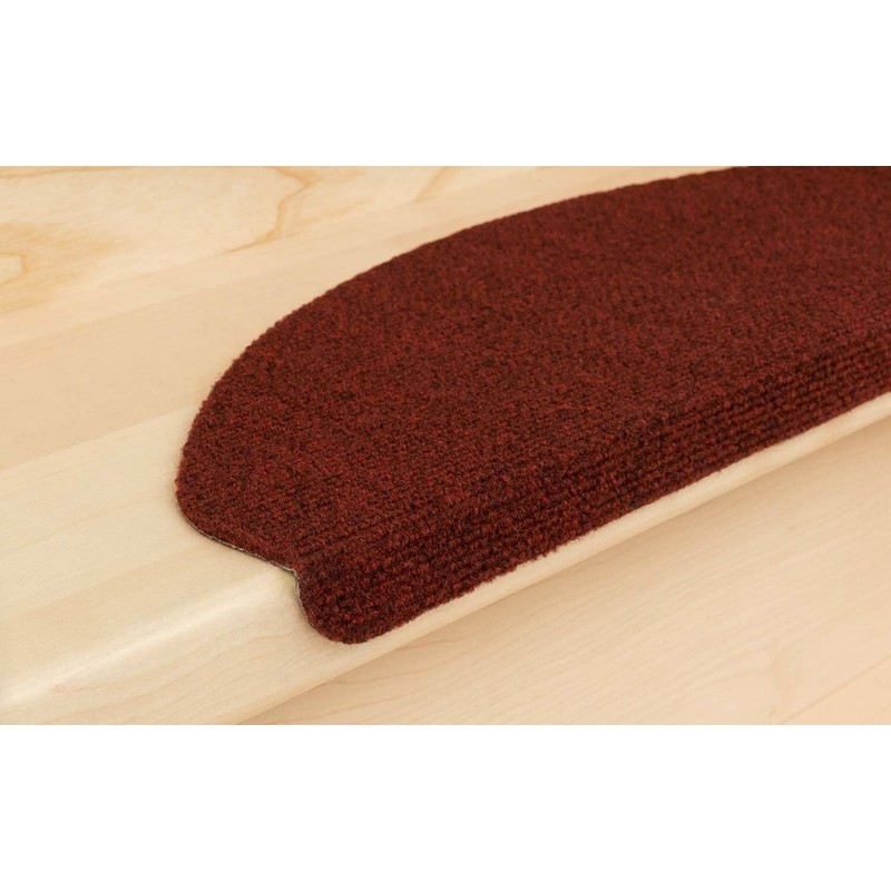 Kettelservice-Metzker Ramon Half Round Stair Mats Bordeaux Pack of 1
