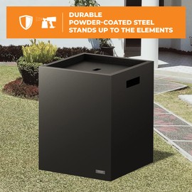 Outland Living ACC-742 Dunbar Cover Propane Tank Enclosure, Black