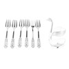Coffee Spoon Holder Elegant Swan Shaped Alloy Mirror Polish Rich