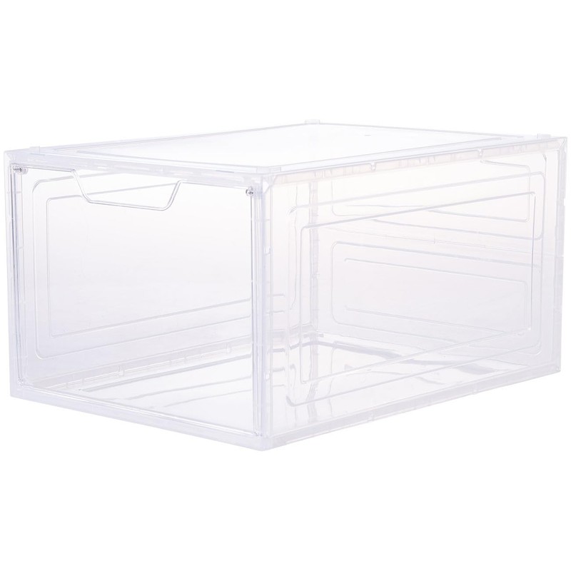 Carlo Milano Set of 6 Transparent Shoe Boxes Stackable up