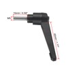 sourcing map 2pcs Adjustable Clamping Lever Handle M5 x 15mm