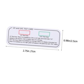 ULTECHNOVO 5pcs Uv Test Cards Light Detection Strips for Easy Uv Analysis Boxes Lamps More Professional