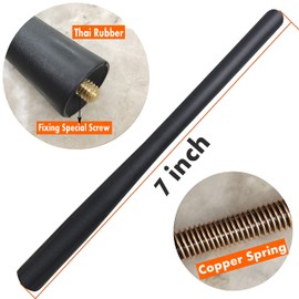 Rubber Antenna for Toyota Corolla (2003-2008), Toyota Corolla Antenna - 7 Inch Car Wash Proof, Internal Copper Coil Antenna Mast Replacement