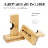 Shiwaki Baseball Bat Rack Bamboo Wood Baseball Rack Hanging Baseball