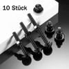 Pack of 10 M5 x 12 Screws, Pan Head Screws