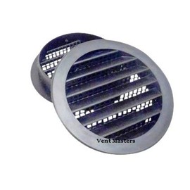 Maurice Franklin 1" Round Plastic Vent - Black - Package of 6