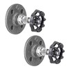 PIPE DECOR Coat Hook Black Industrial Water Spigot Valve Wall