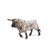 Deqube Bravo Sabanado Trotando Bull Figure, White, 17 x 8