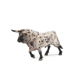 Deqube Bravo Sabanado Trotando Bull Figure, White, 17 x 8 x 4.2 (1)