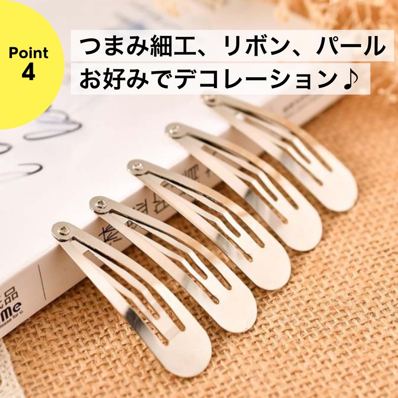 NYANDELMO 50pcs Gold 6cm Hairpin Hair Clip Bangs Clip DIY