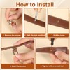 8 PCS D Rings for Bags, Gold Metal Bag Hardware