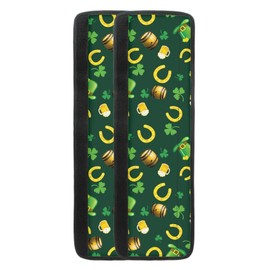 NETILGEN Happy St.Patrick's Day Kitchen Home Refrigerator Handle Cover Set of 2 Washable Fridge Oven Door Handle Protector Covers,Kitchen Appliance Decoration Mat(12"x 13.5",Green Cup)