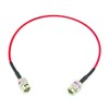 AV-Cables 12G 4K HD SDI BNC - BNC Cable Belden 4855R Mini RG59 (1.0ft, Red)