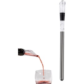 Enfriador vino, varilla enfriadora vino sin hielo acero inoxidable Enfriador vino, enfriador botellas vino, accesorios para congelador vino, regalo para Navidad, picnics, , bar
