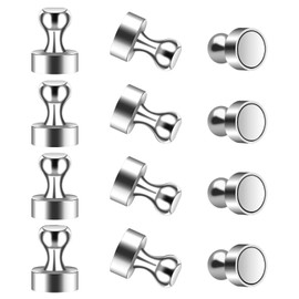 MOXYOY 12pcs Fridge Magnets, 12 X 16mm Strong Whiteboard Magnets Push Pins Neodymium for Refrigerator, Magnetic Notice Board, Crafts, DIY, Office