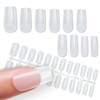 NTIP-004 Nail Tips, Square, 240 Pieces, 10 Sizes, Long Length,
